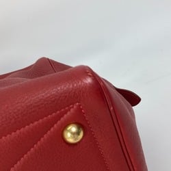 Hermes Shoulder Bag travel bag Duffle Bag Rouge Viff Red