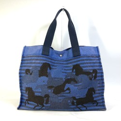 Hermes Shoulder Bag Horse bag with pouch Tote Bag blue Black