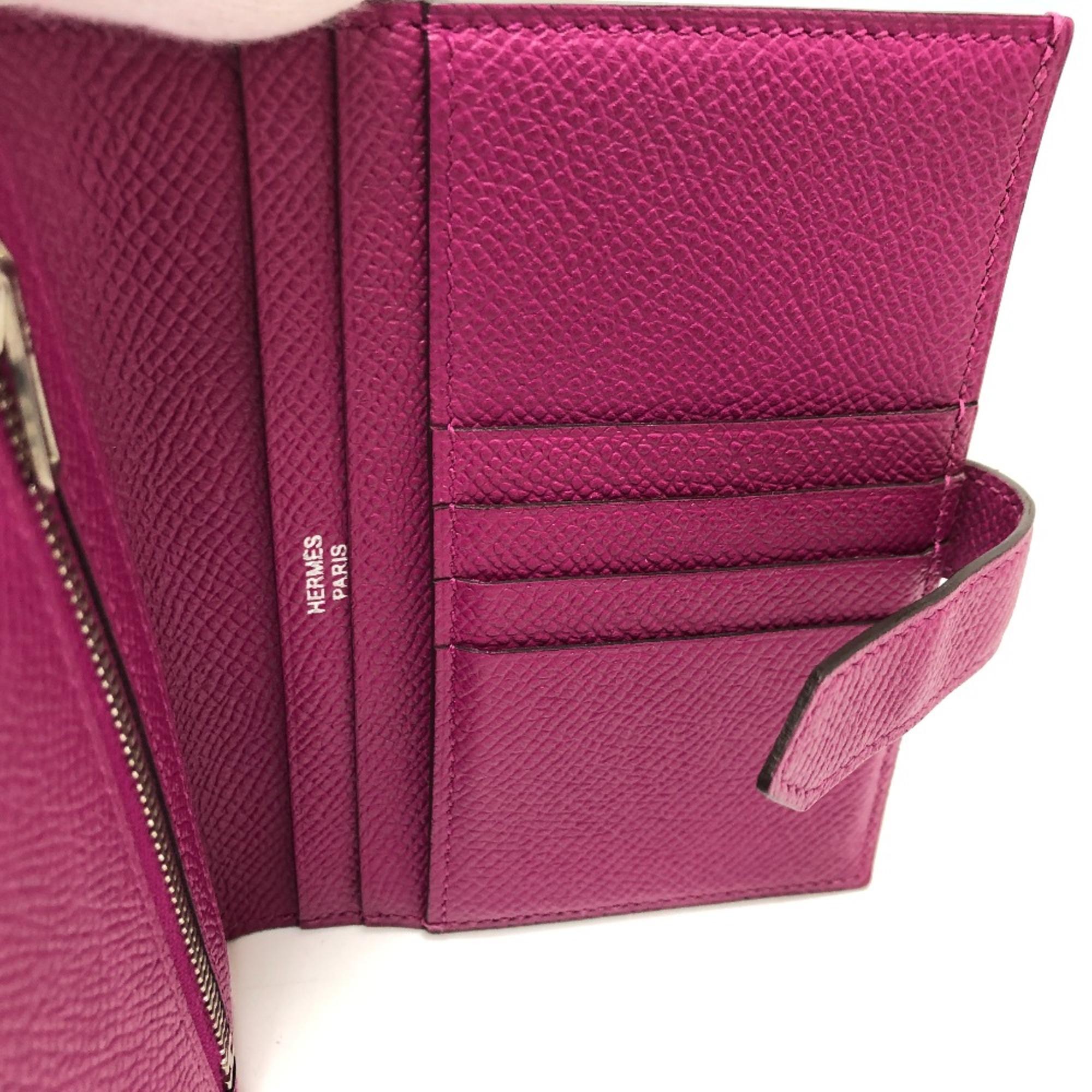 Hermes HHardware Wallet Folded wallet Rose purple purple SilverHardware