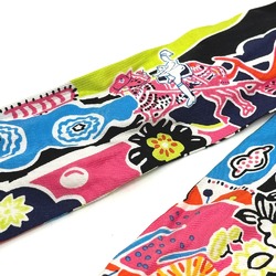 Hermes flour Twilly Scarf BlackBased Multicolore