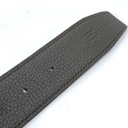 Hermes H belt belt Blanc/Noir gray