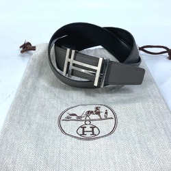 Hermes H belt belt Blanc/Noir gray