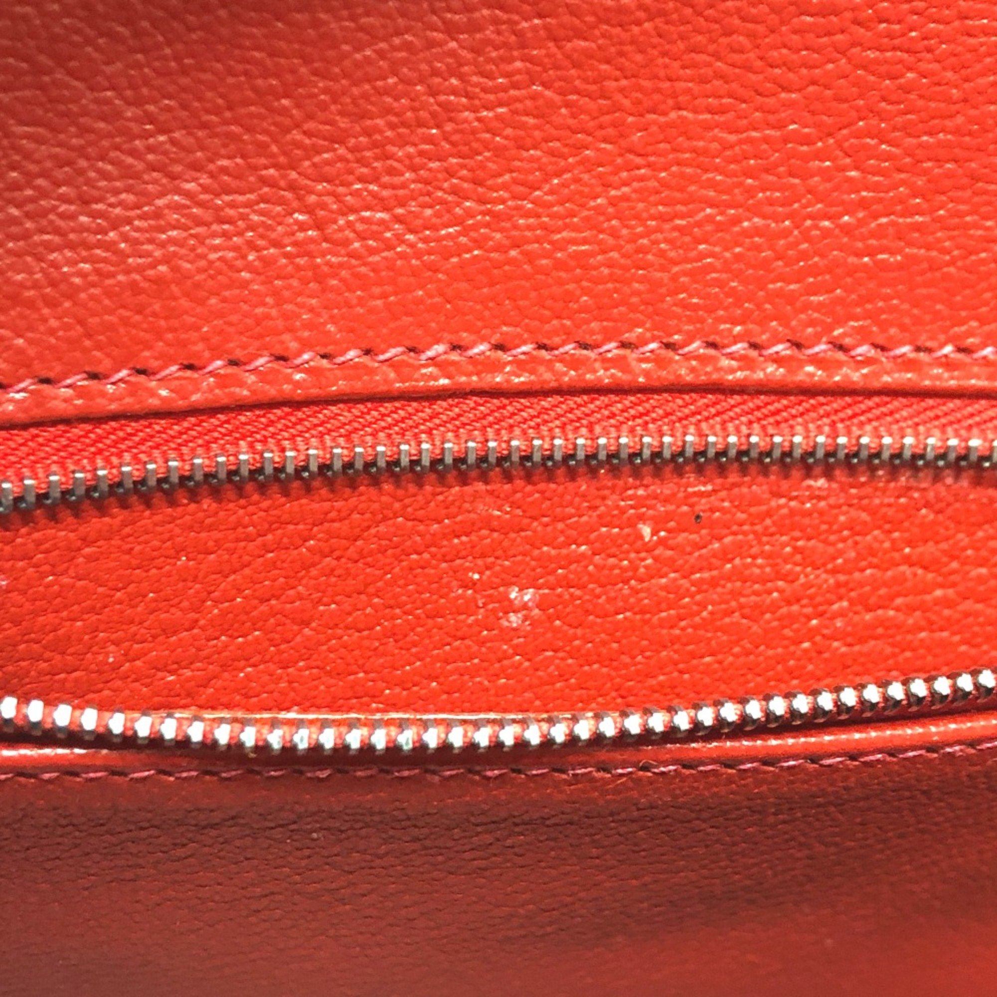 Hermes Bag Tote Bag Hand Bag Vermilion RedBased SilverHardware