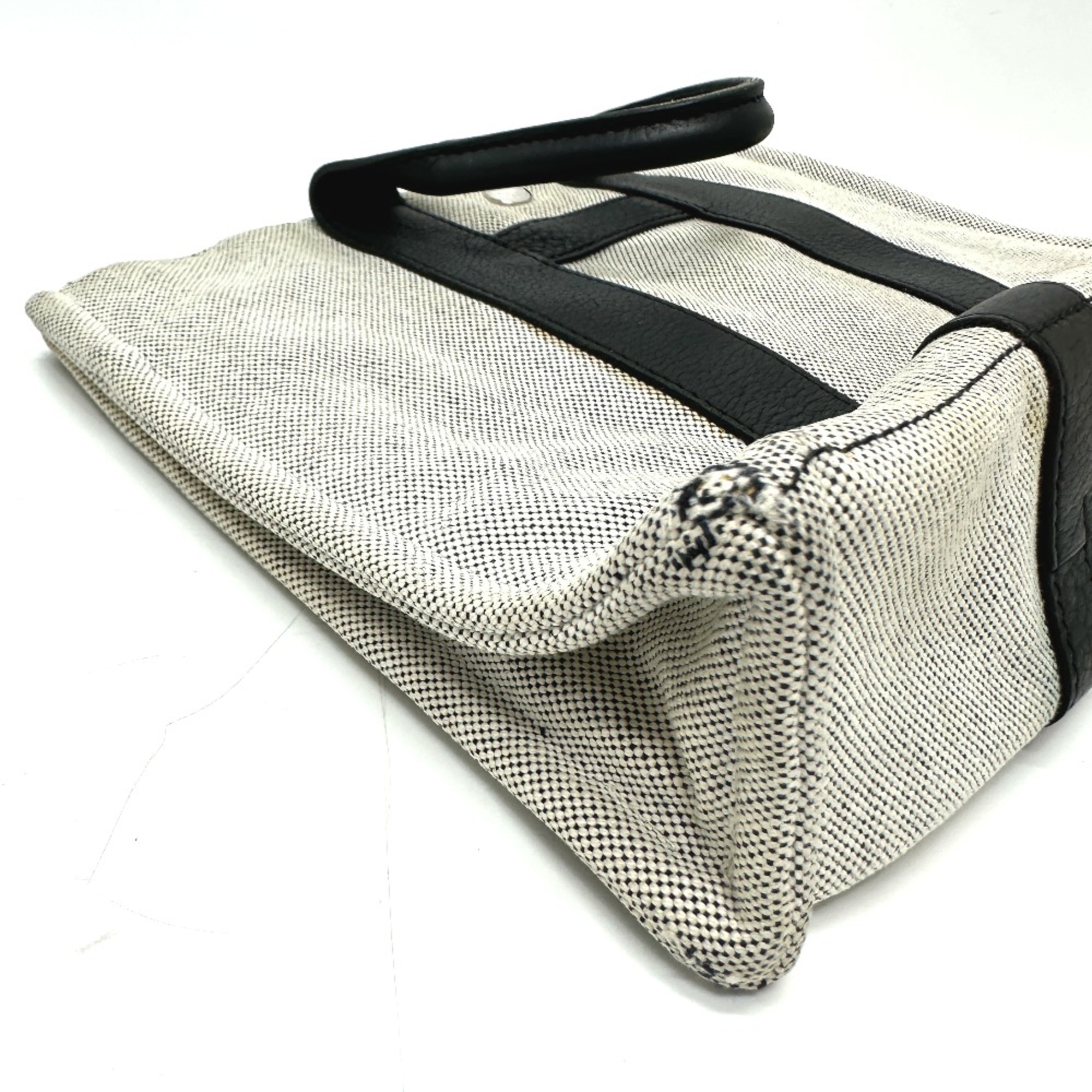 Hermes Hand Bag Tote Bag gray Black