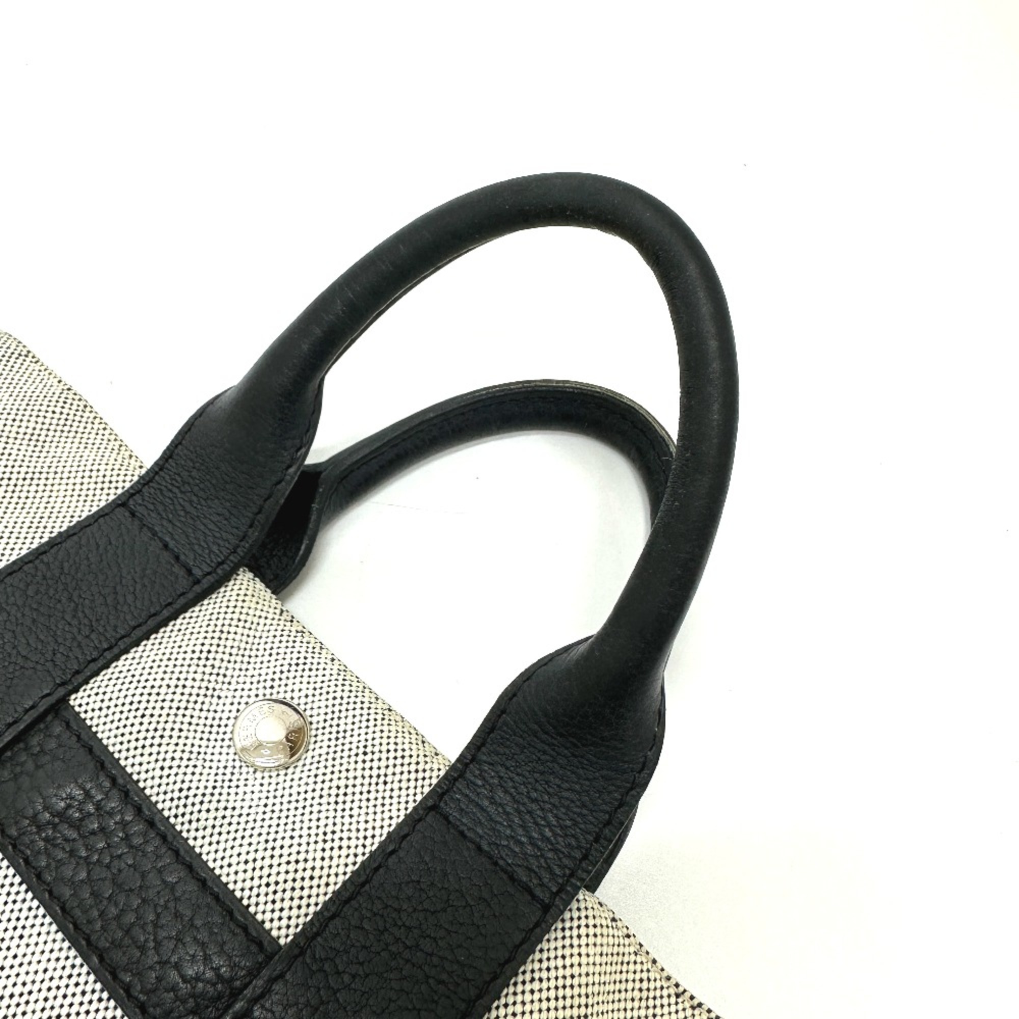 Hermes Hand Bag Tote Bag gray Black