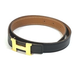 Hermes H belt reversible belt Black/Brown GoldHardware