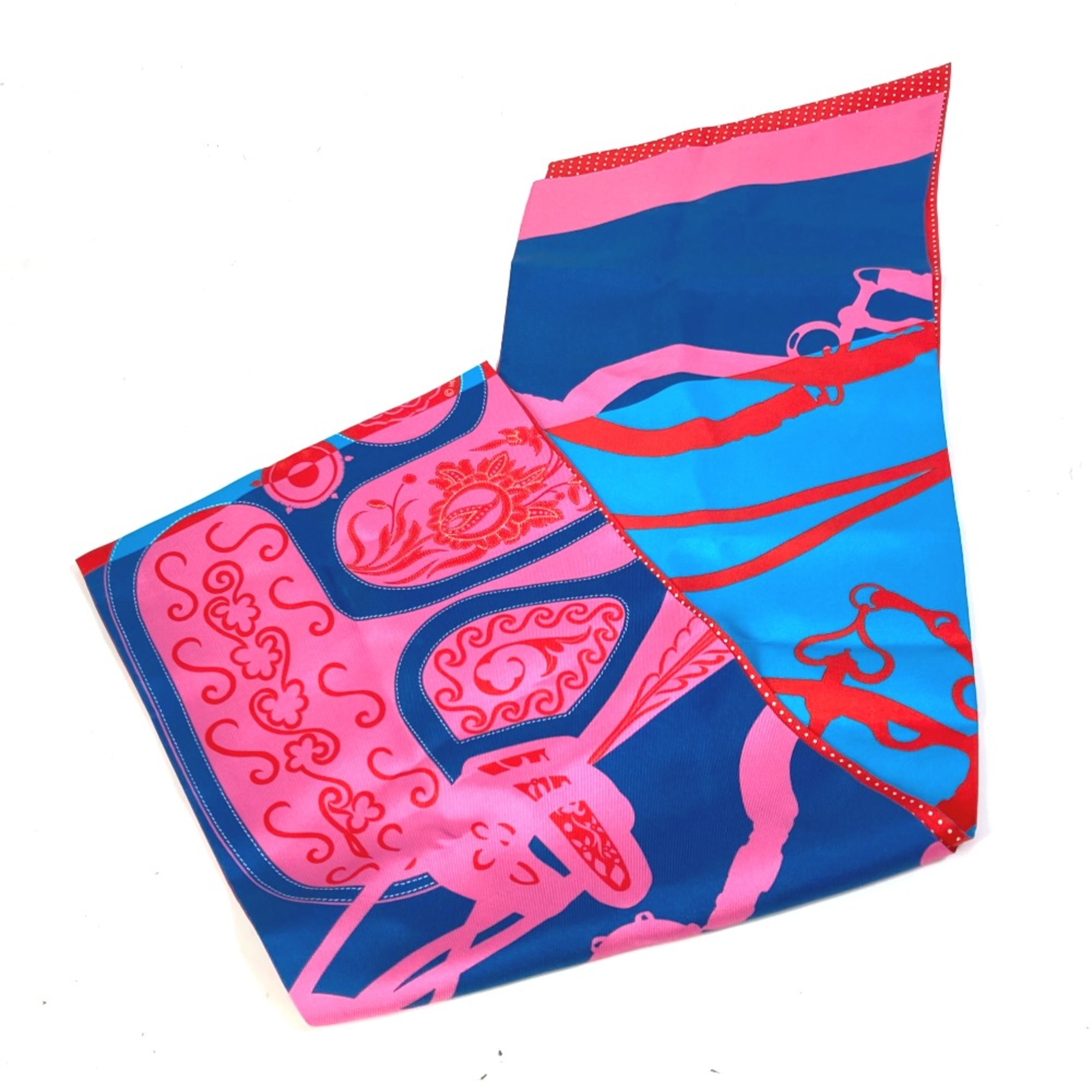 Hermes Polka dot BandeauScarf Scarf pink Red