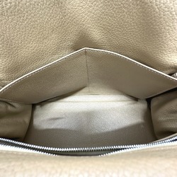 Hermes 2WAY Hand Bag Light BeigeBased Beige SilverHardware