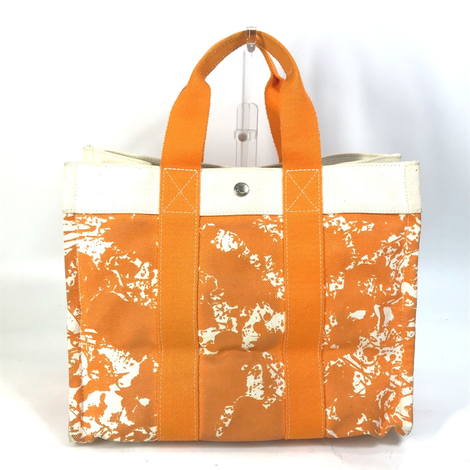 Hermes Hand Bag bag with pouch Tote Bag Orange