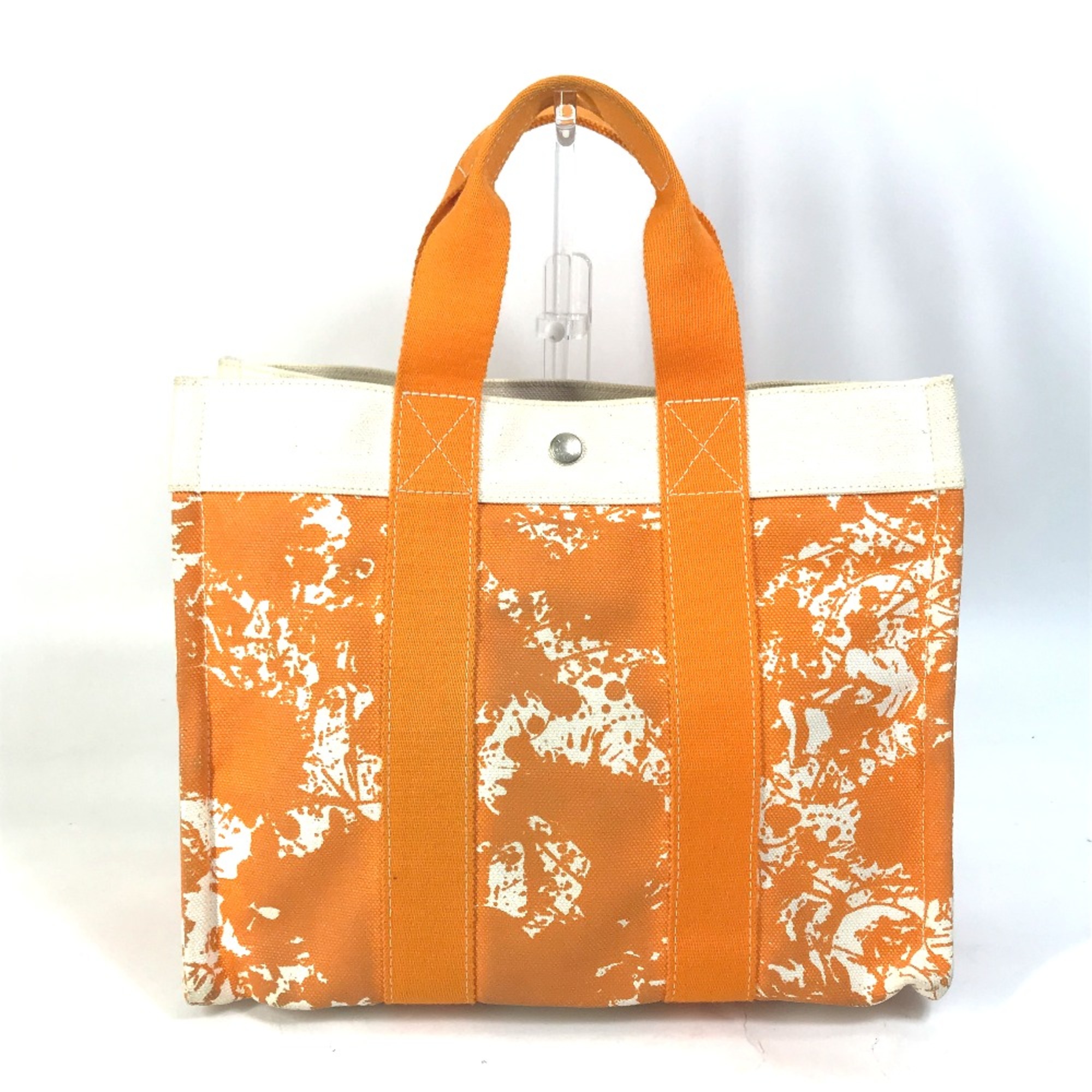 Hermes Hand Bag bag with pouch Tote Bag Orange