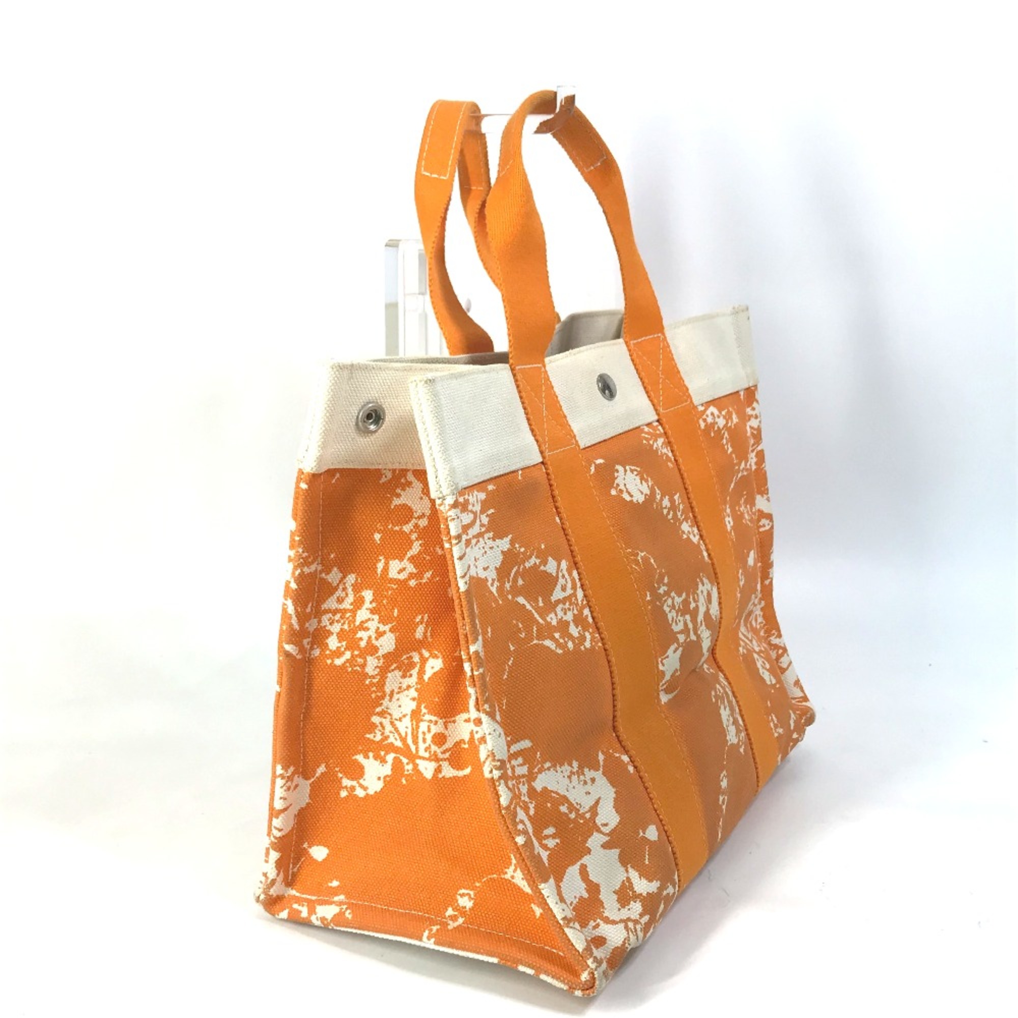 Hermes Hand Bag bag with pouch Tote Bag Orange