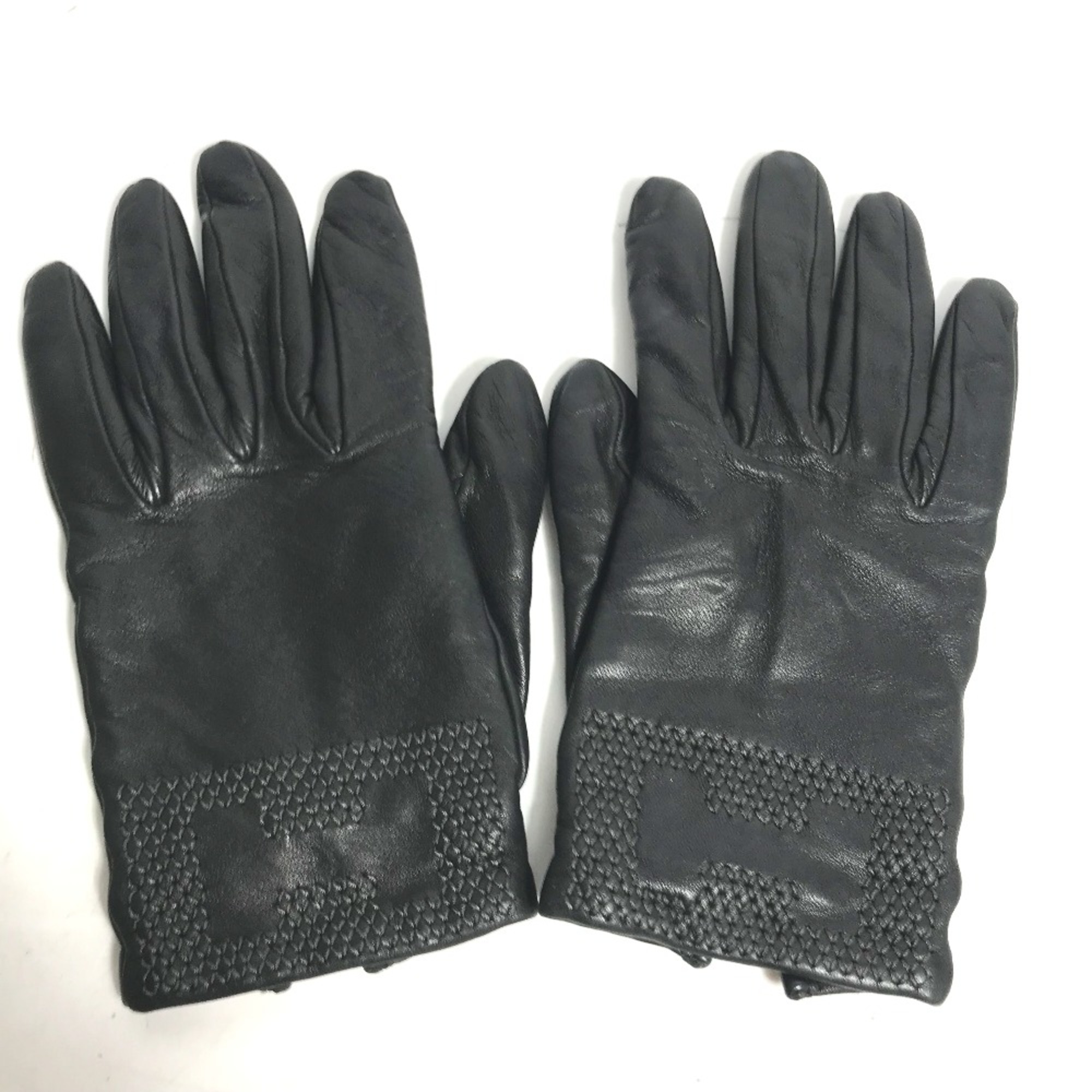 Hermes logo Glove gloves Black