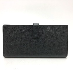 Hermes Long Wallet Black SilverHardware