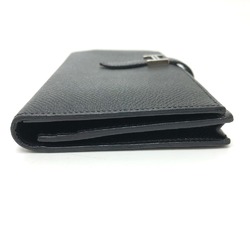 Hermes Long Wallet Black SilverHardware