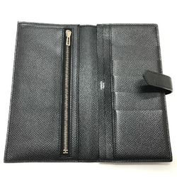 Hermes Long Wallet Black SilverHardware