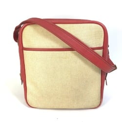 Hermes bag shawl Shoulder Bag Beige Red