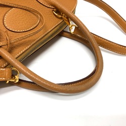 Hermes 2WAY bag Hand Bag Sabr Brown GoldHardware