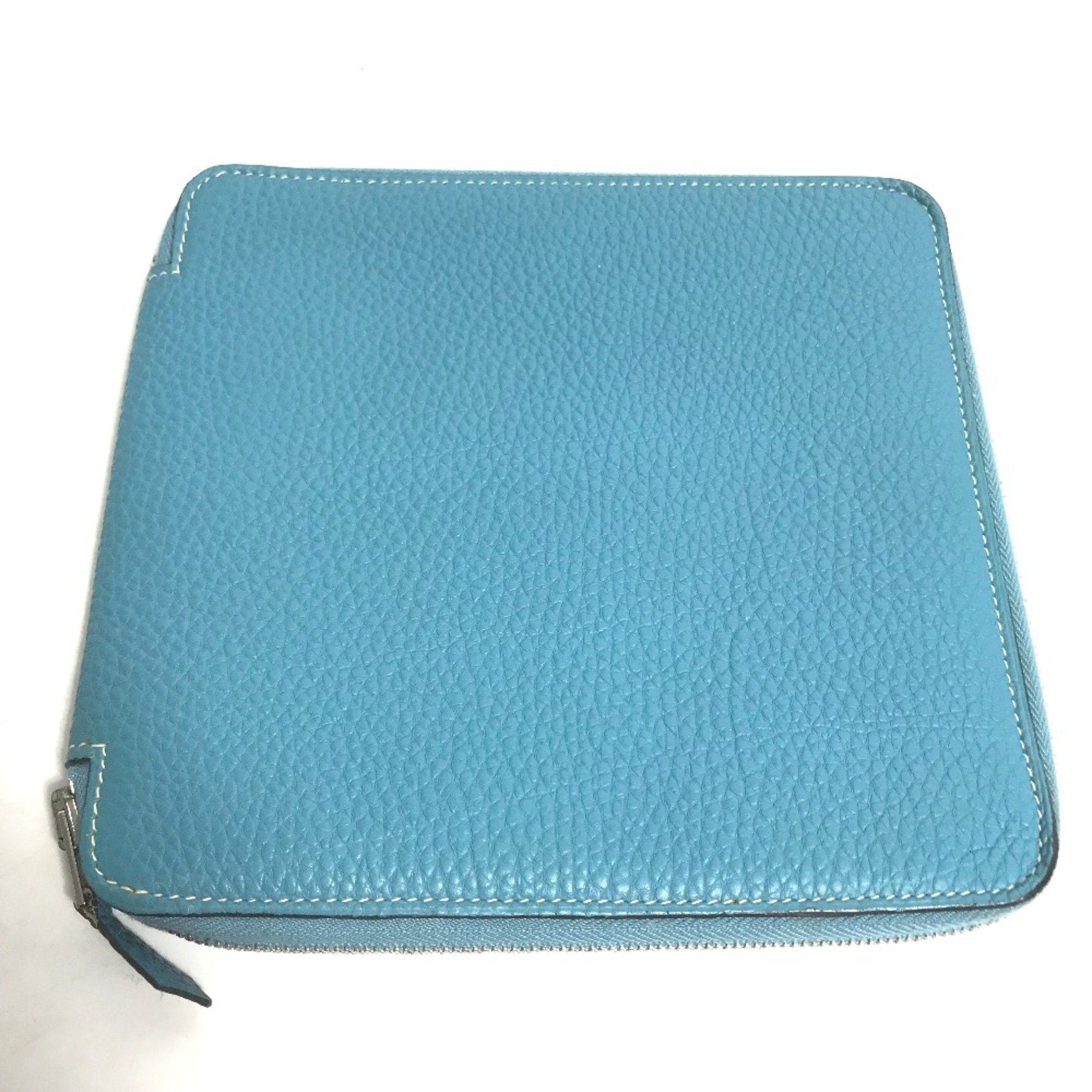 Hermes Zip Around Pouch blue