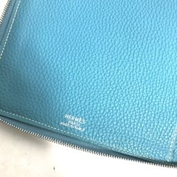 Hermes Zip Around Pouch blue