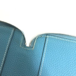 Hermes Zip Around Pouch blue