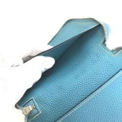 Hermes Zip Around Pouch blue