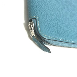 Hermes Zip Around Pouch blue