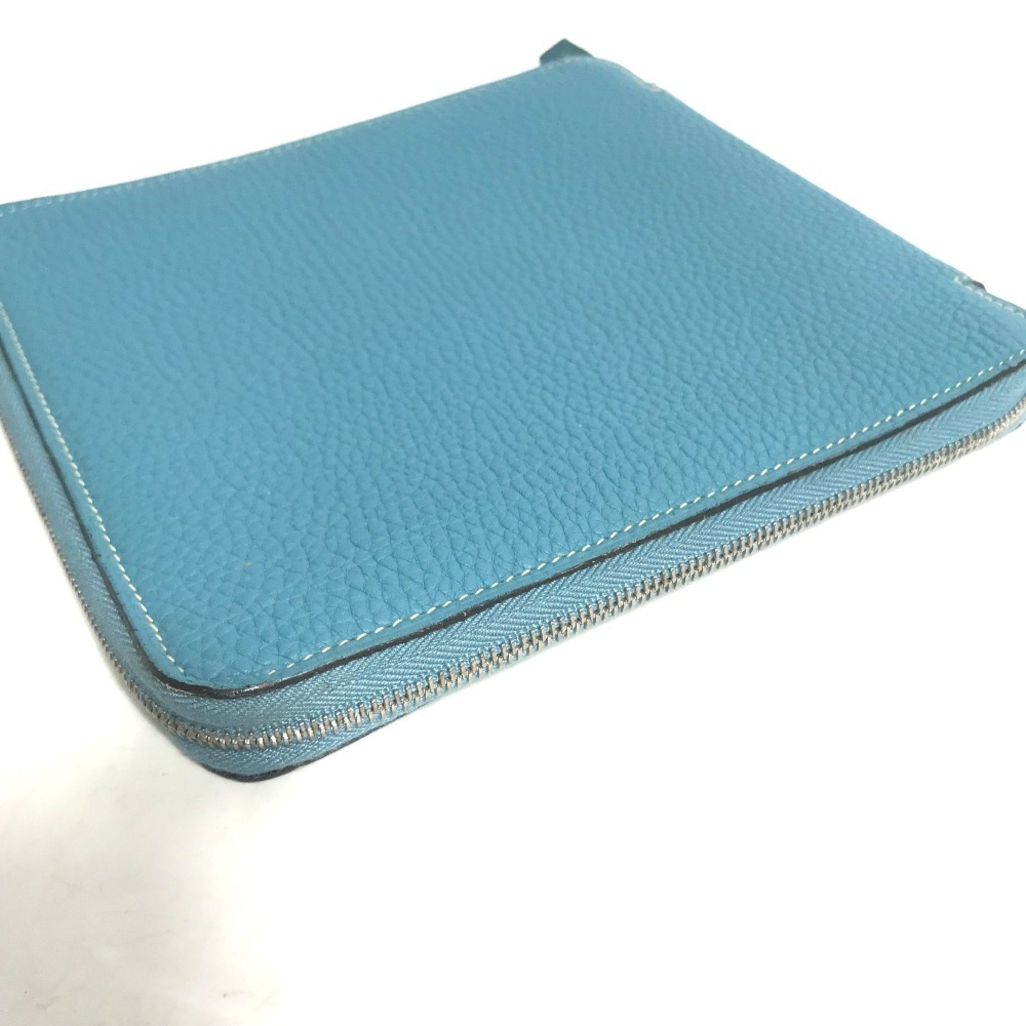 Hermes Zip Around Pouch blue