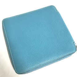 Hermes Zip Around Pouch blue