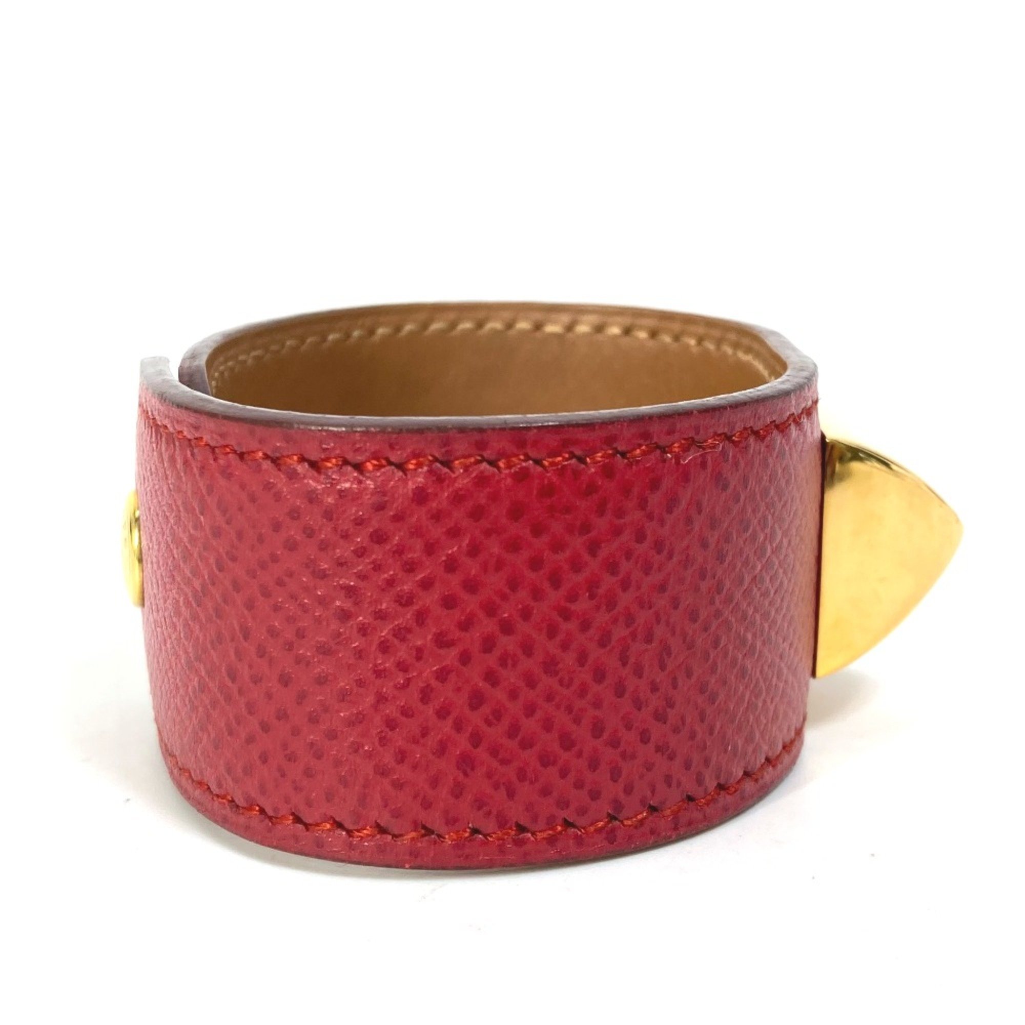 Hermes Bangle Accessories Bracelet Red Gold