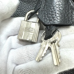 Hermes Tote Bag Hand Bag SVHardware Black SilverHardware