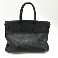 Hermes Tote Bag Hand Bag SVHardware Black SilverHardware