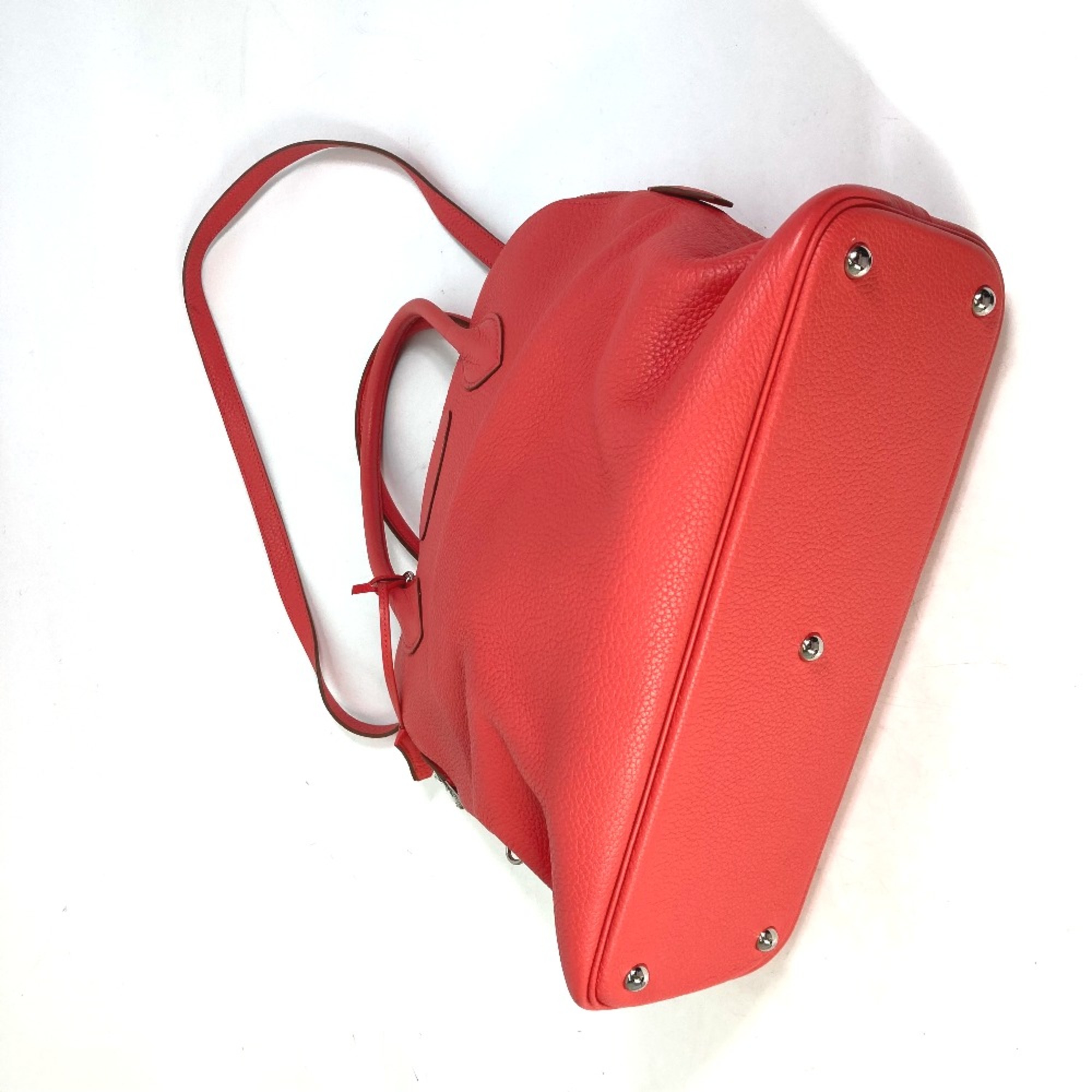 Hermes Shoulder Bag Crossbody 2WAY Hand Bag Rose Jaipur Red