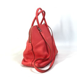 Hermes Shoulder Bag Crossbody 2WAY Hand Bag Rose Jaipur Red