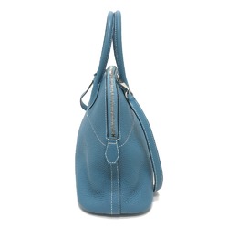 Hermes 2WAY bag Hand Bag Blue gene blue SilverHardware