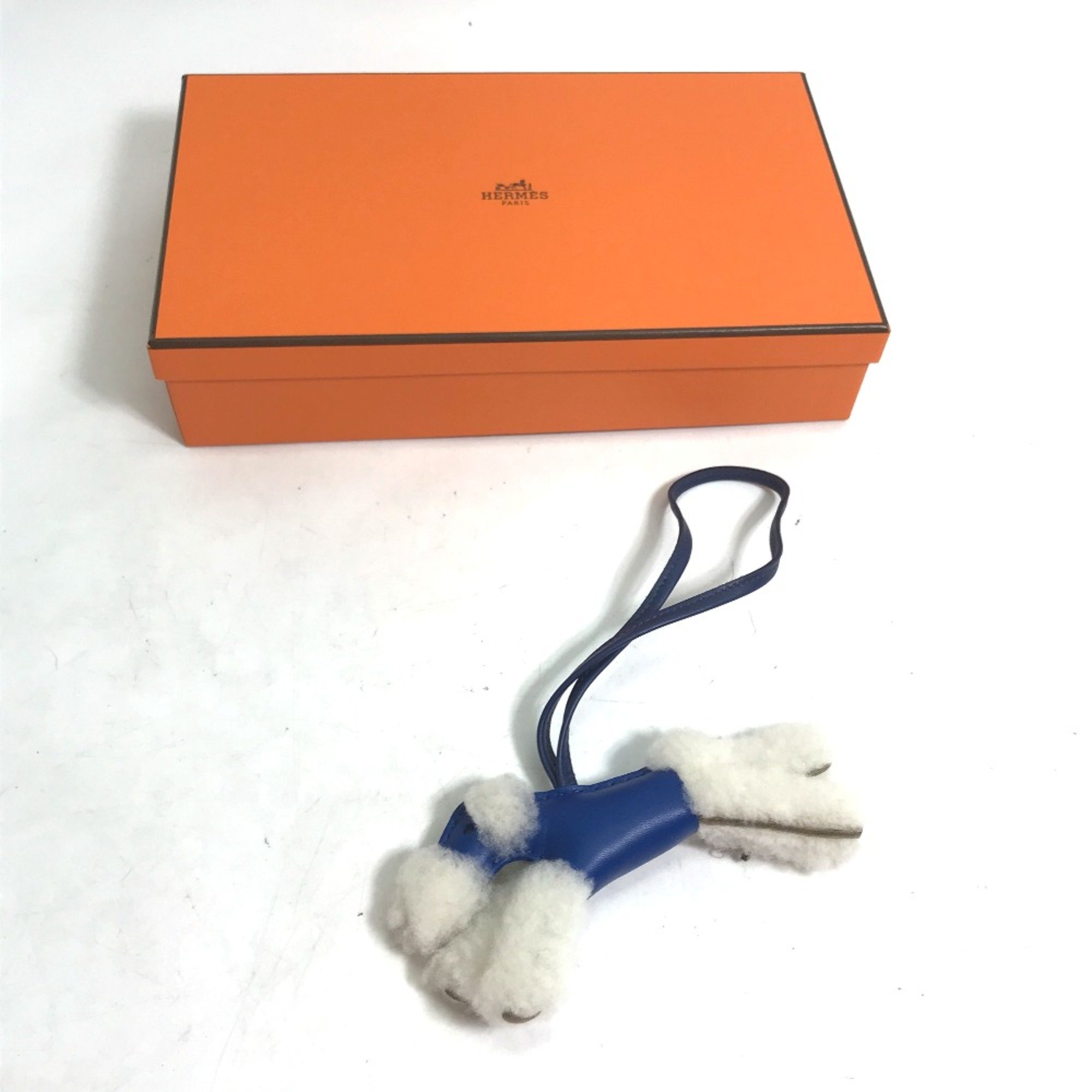 Hermes Terrier dog bags bag accessories charm blue