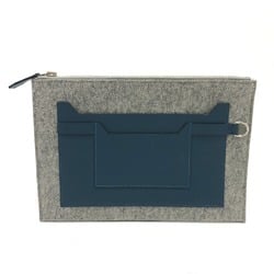 Hermes Bag Clutch bag gray SilverHardware