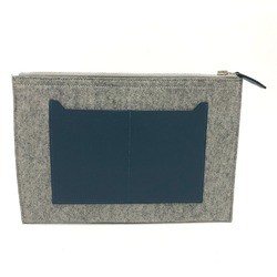 Hermes Bag Clutch bag gray SilverHardware