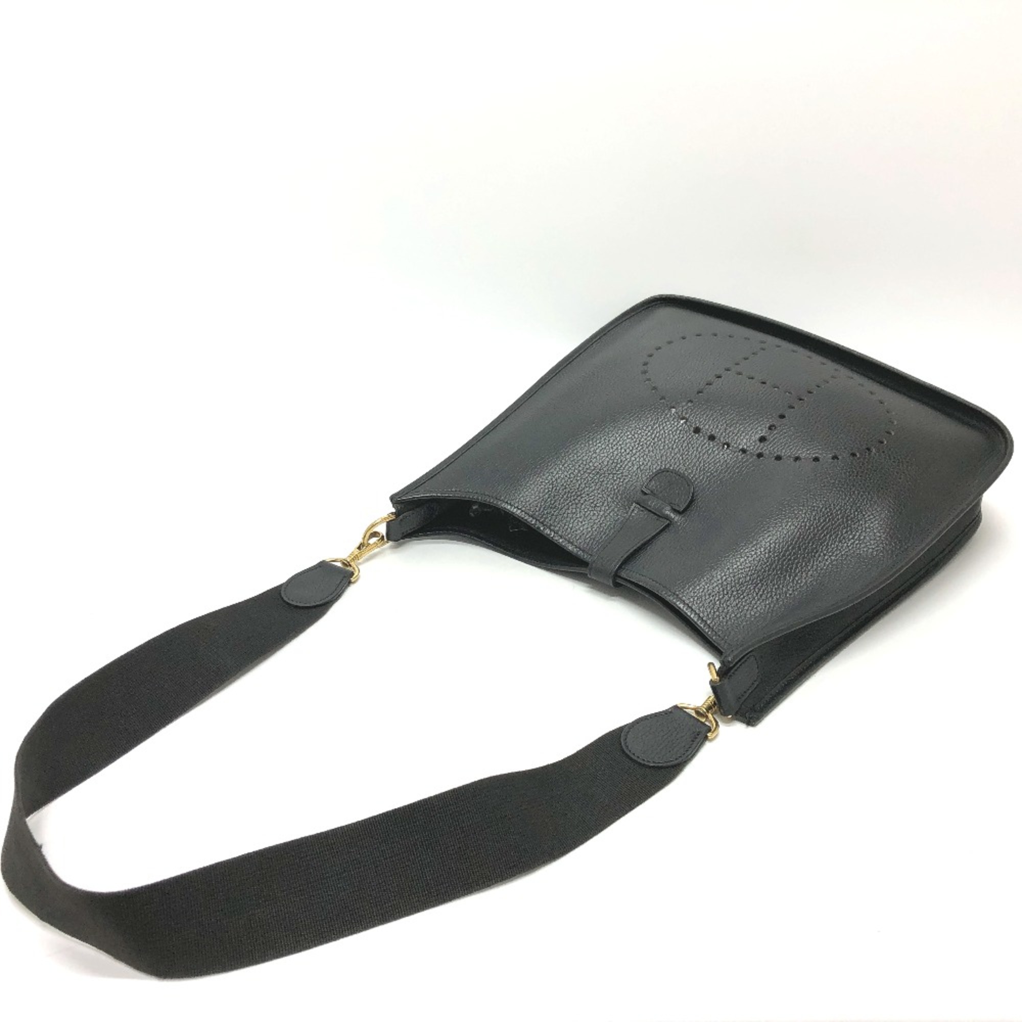 Hermes Shoulder Bag Black GoldHardware