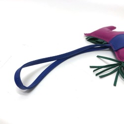 Hermes Bag Charm Rose Purple/Blue Electric purple