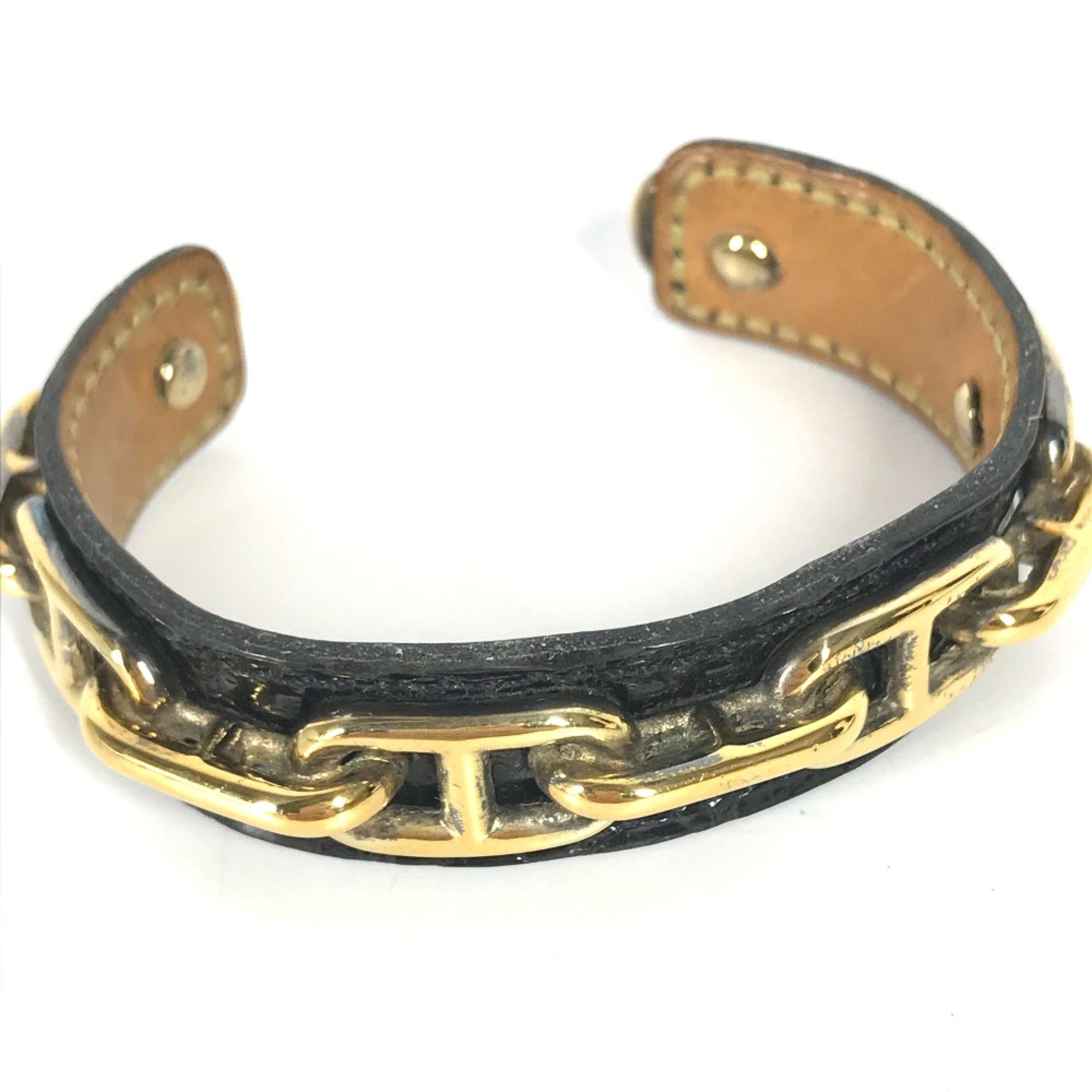 Hermes Accessories Bangle Black Gold