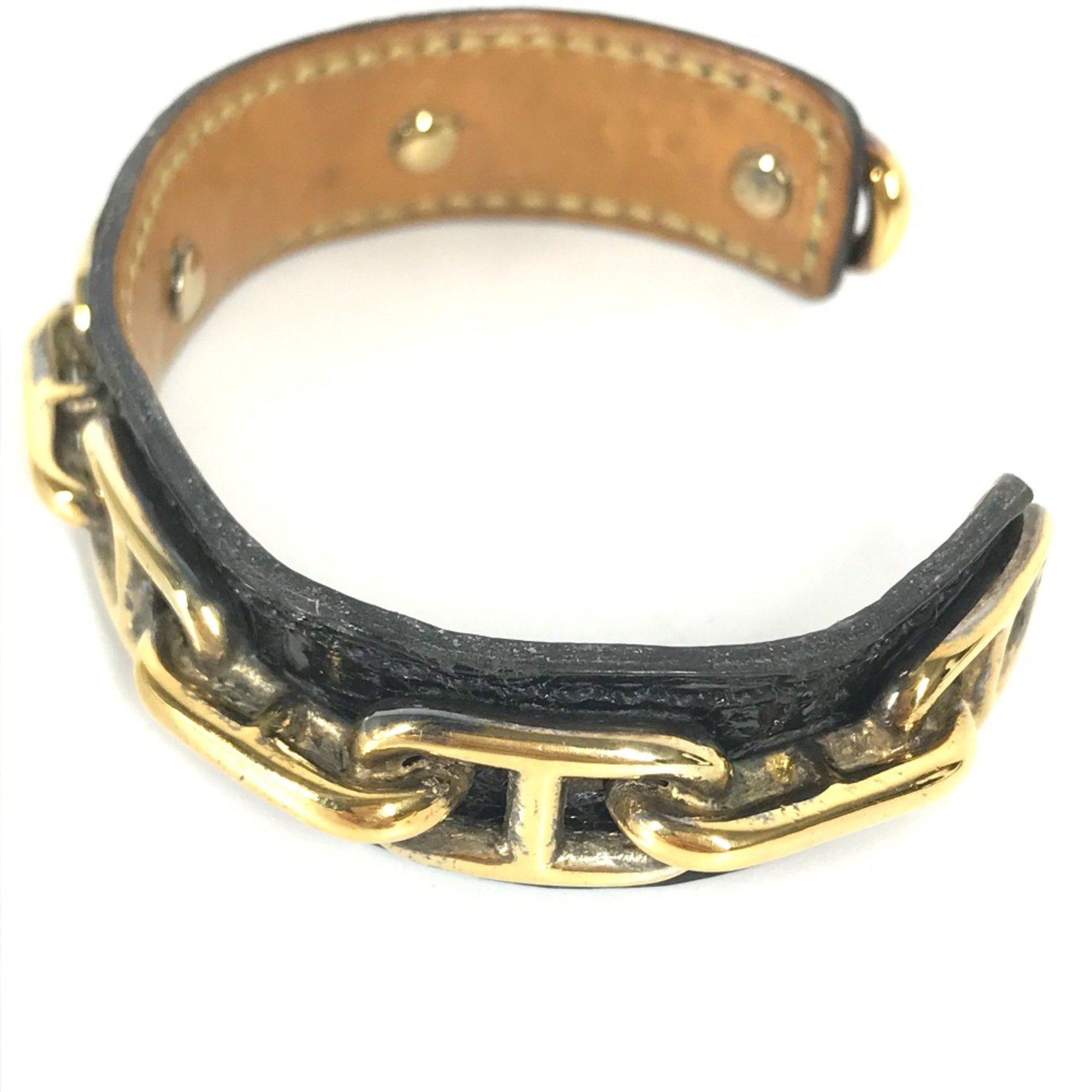 Hermes Accessories Bangle Black Gold