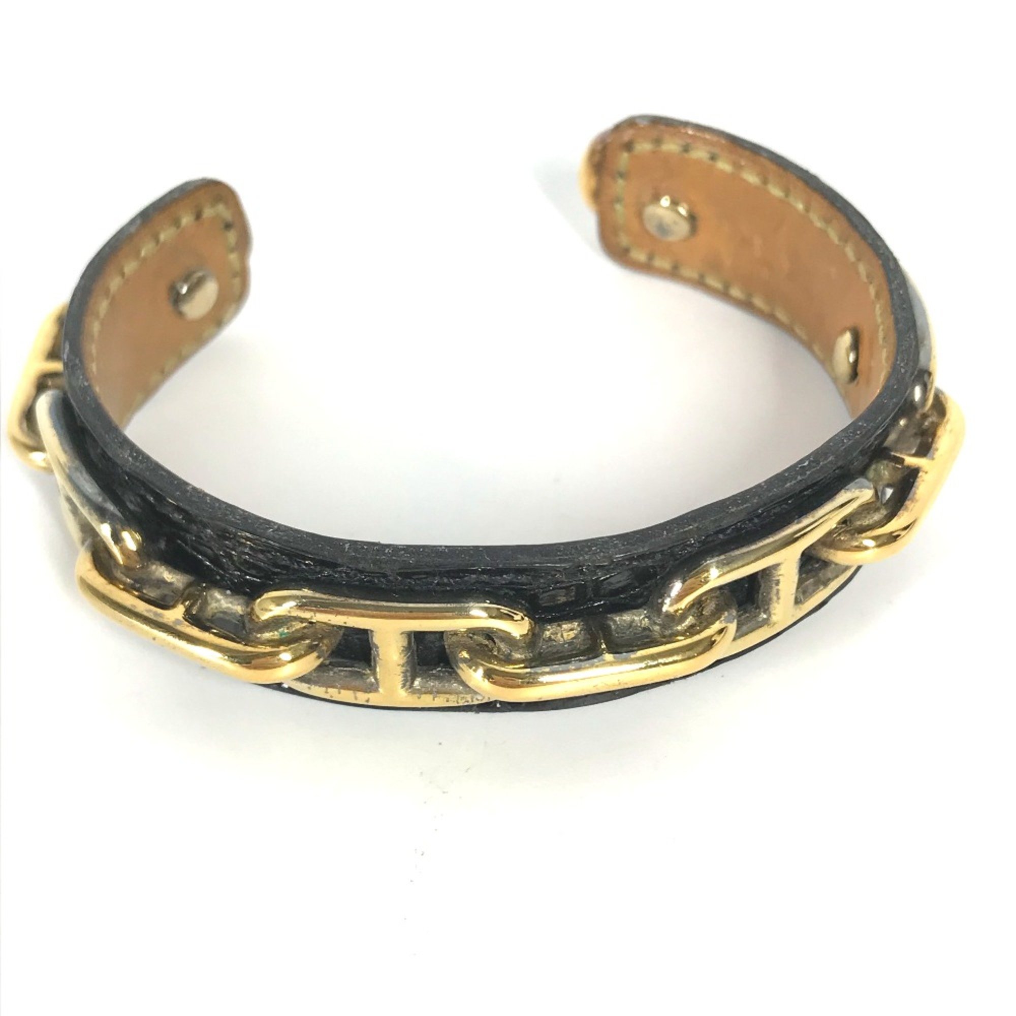 Hermes Accessories Bangle Black Gold