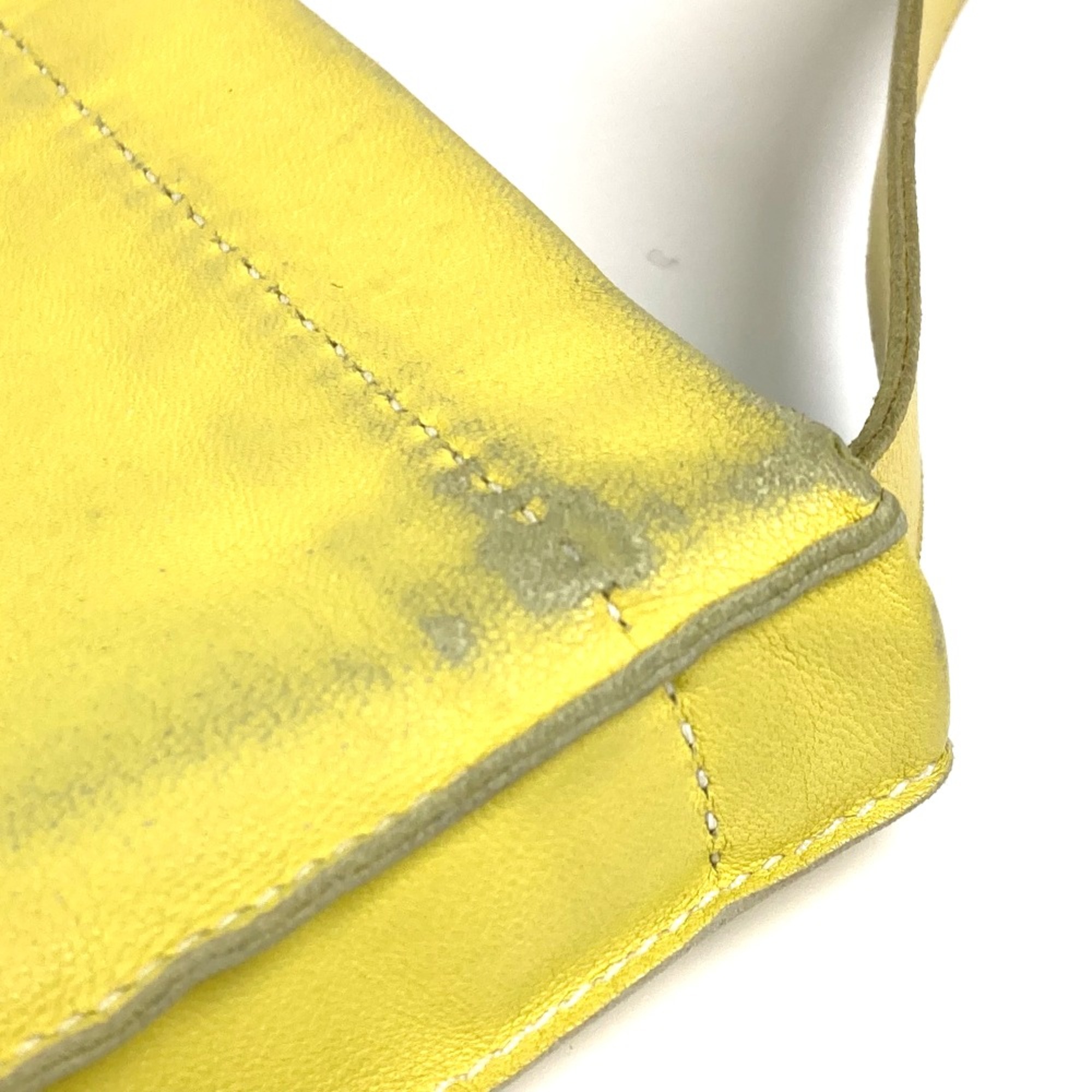 Hermes Punching logo Crossbody Pochette bag Shoulder Bag yellow