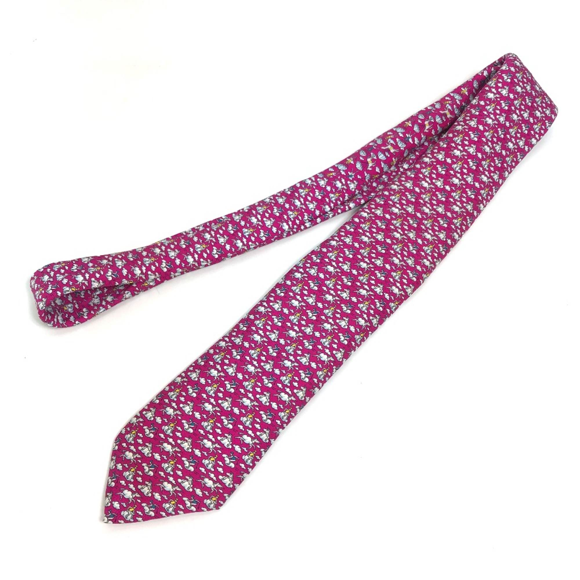 Hermes cloud hose Fashion Accessories Necktie Purple Based