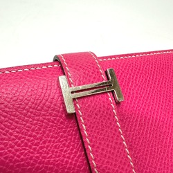 Hermes Long Wallet pink SilverHardware