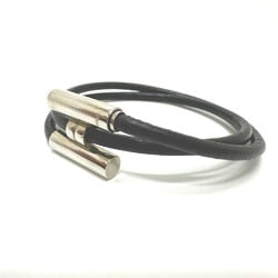 Hermes H Bracelet Black SilverHardware