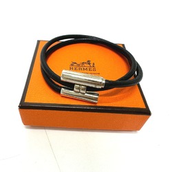 Hermes H Bracelet Black SilverHardware