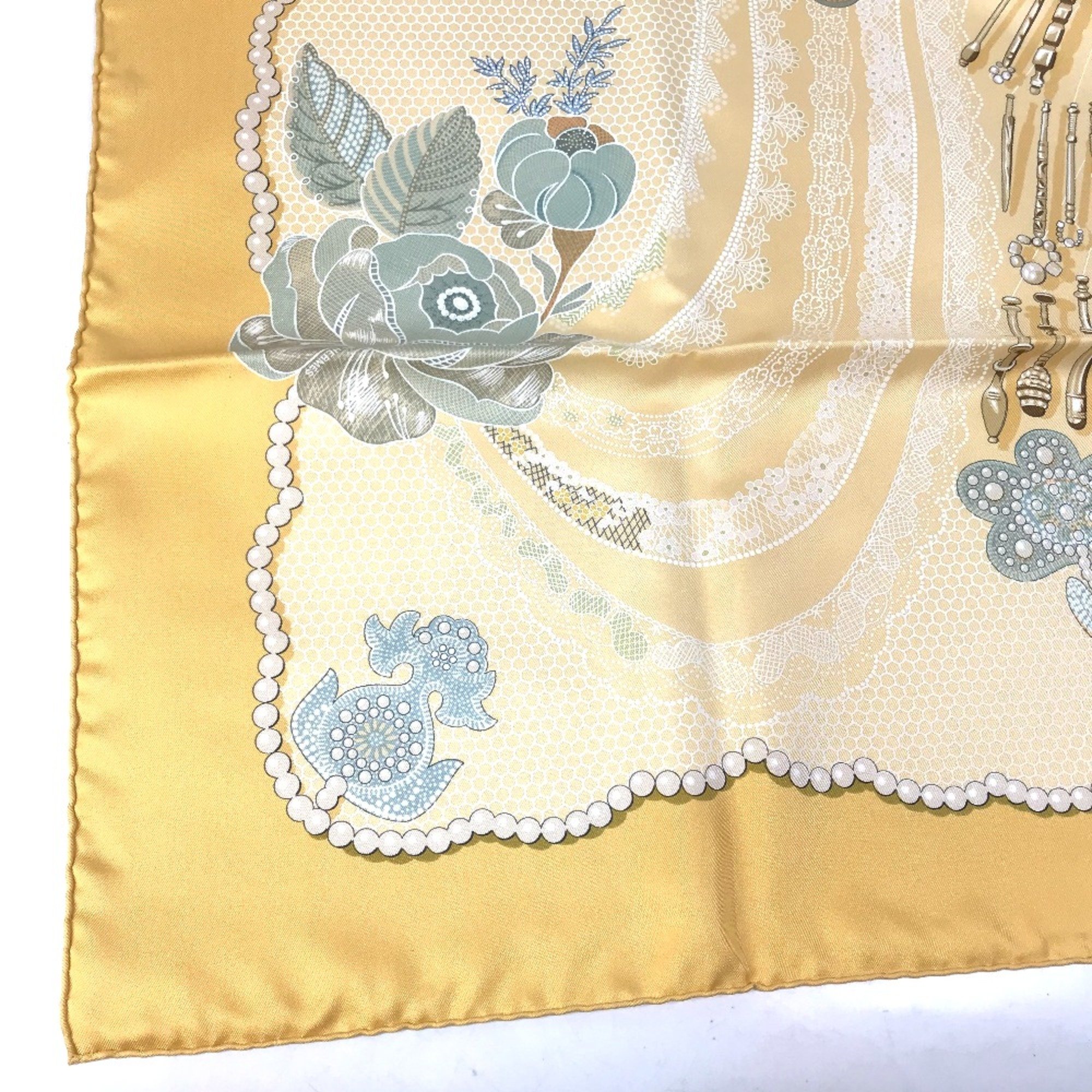 Hermes Carre90 Scarf yellow