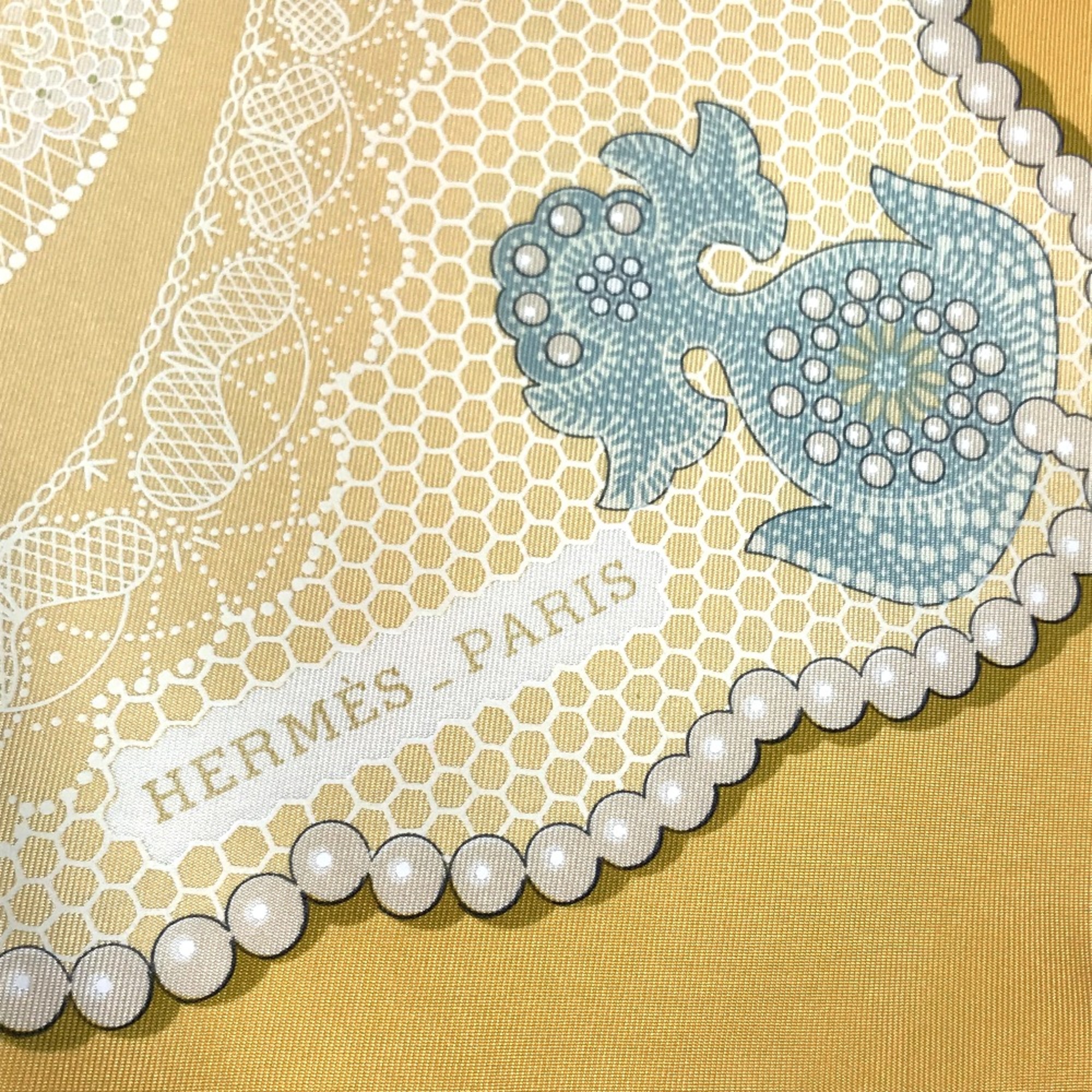 Hermes Carre90 Scarf yellow