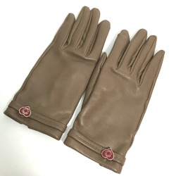 Hermes heart Glove gloves Etoupe Gray Based